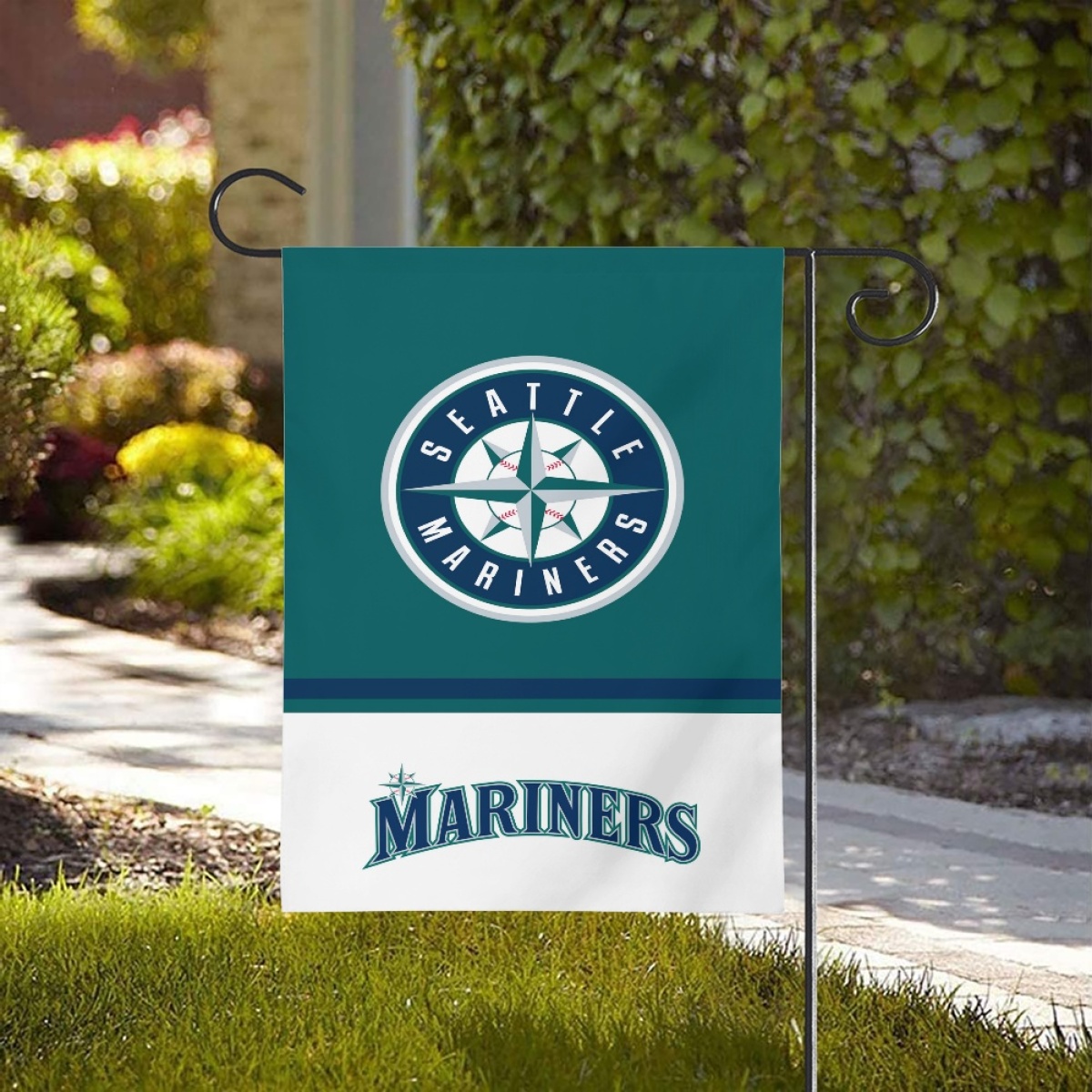 Seattle Mariners Double-Sided Garden Flag 001 (Pls check description for details)